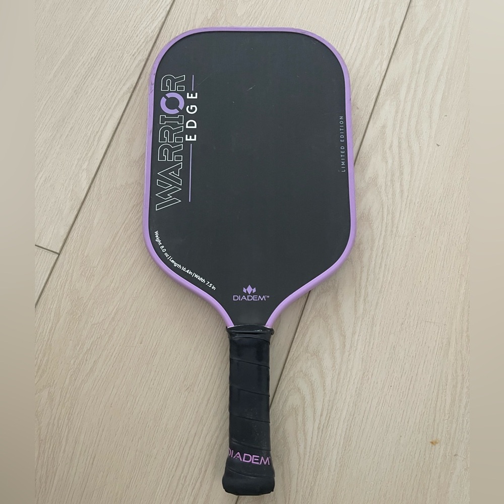 Warrior Edge Pickleball Paddle - Black and Purple
